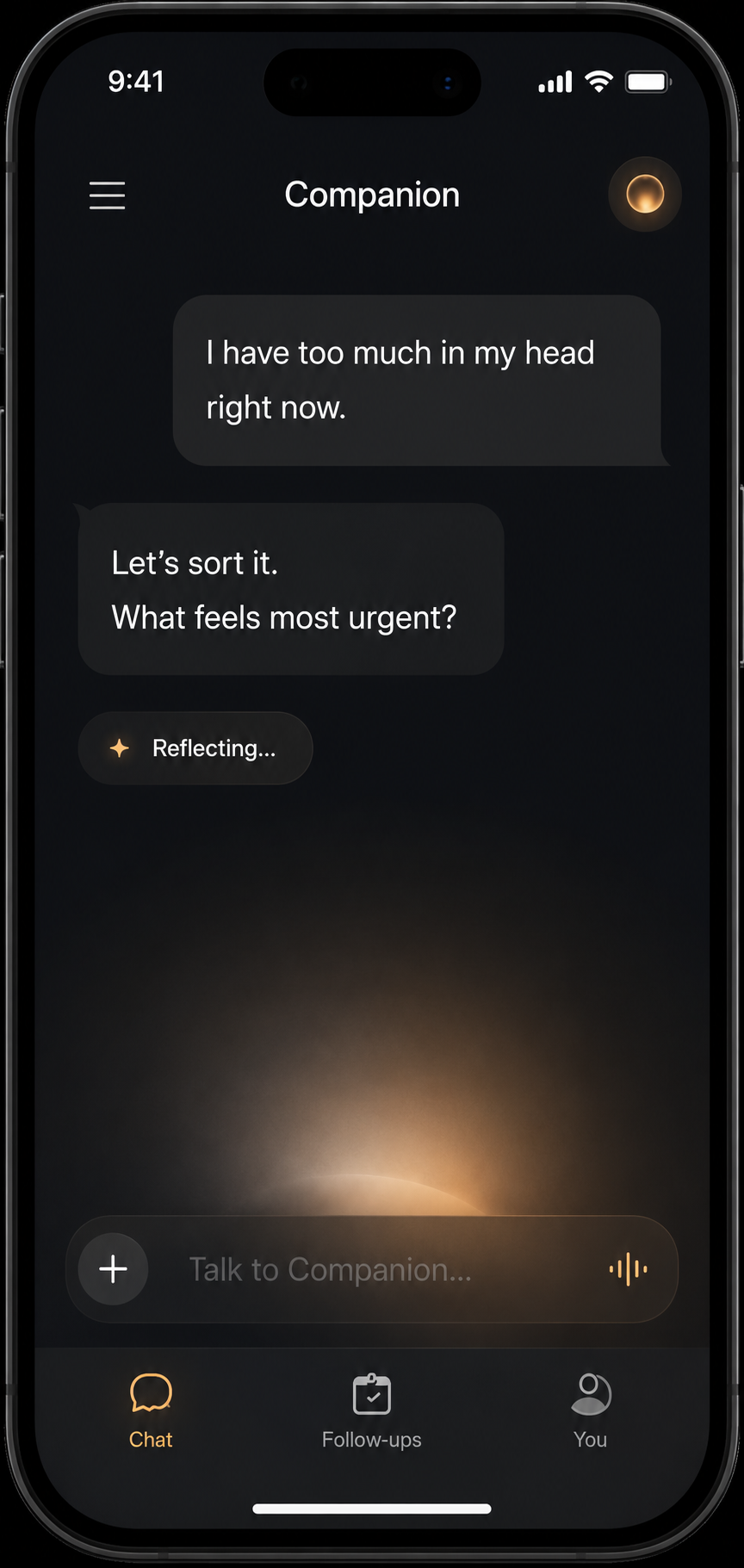 Ellea chat screen